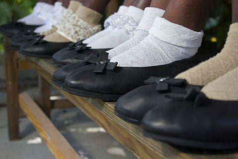 Leather School Shoes for a Child in Haiti