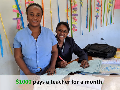 Pay A Teacher's Salary For A Month